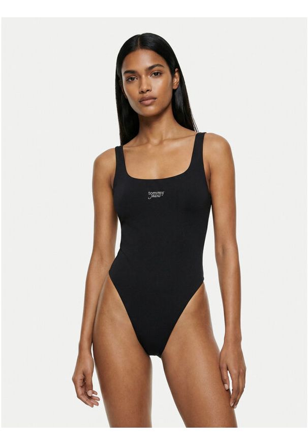 Tommy Jeans Body DW0DW22311 Czarny Slim Fit. Kolor: czarny. Materiał: syntetyk