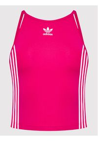 Adidas - adidas Top adicolor Classics HG6143 Różowy Slim Fit. Kolor: różowy. Materiał: bawełna