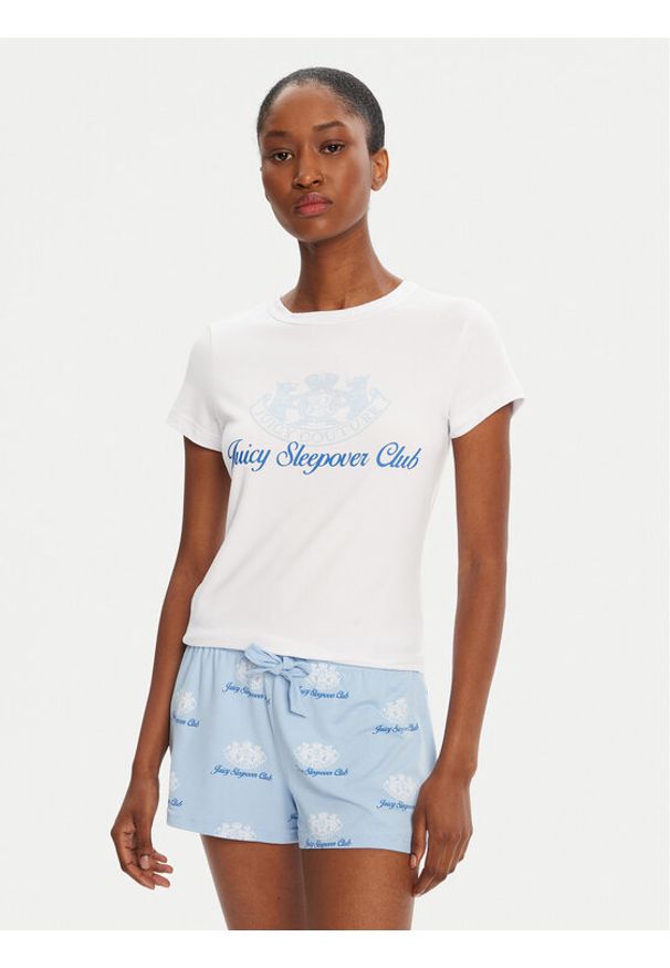 Juicy Couture Piżama Sleepover Club JCLPJ225501 Błękitny Regular Fit. Kolor: niebieski. Materiał: syntetyk