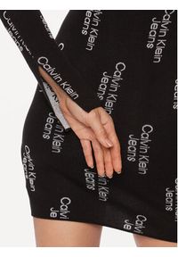 Calvin Klein Jeans Sukienka codzienna J20J222526 Czarny Slim Fit. Okazja: na co dzień. Kolor: czarny. Materiał: lyocell. Typ sukienki: proste. Styl: casual