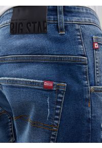 Big-Star - Szorty męskie jeansowe z przetarciami granatowe Conner 407. Okazja: na co dzień. Kolor: niebieski. Materiał: jeans. Sezon: lato. Styl: casual, retro, klasyczny #6