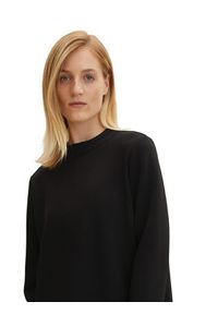 Tom Tailor Sukienka codzienna 1034555 Czarny Regular Fit. Okazja: na co dzień. Kolor: czarny. Materiał: syntetyk. Typ sukienki: proste. Styl: casual #5