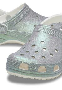 Crocs Klapki Classic Iridescent Glitter Clog 211005 Srebrny. Kolor: srebrny