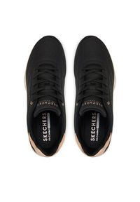 skechers - Skechers Sneakersy UNO Wedge - Hi Steps (177520-BBK) 177520/BLK Czarny. Kolor: czarny. Materiał: skóra #6
