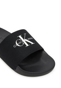 Calvin Klein Jeans Klapki Slide Monogram Cv YM0YM01271 Czarny. Kolor: czarny. Materiał: materiał #5