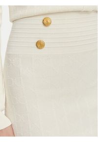 Marciano Guess Spódnica ołówkowa G6YD07 Z1013 Kremowy Slim Fit. Kolor: kremowy. Materiał: wiskoza #3