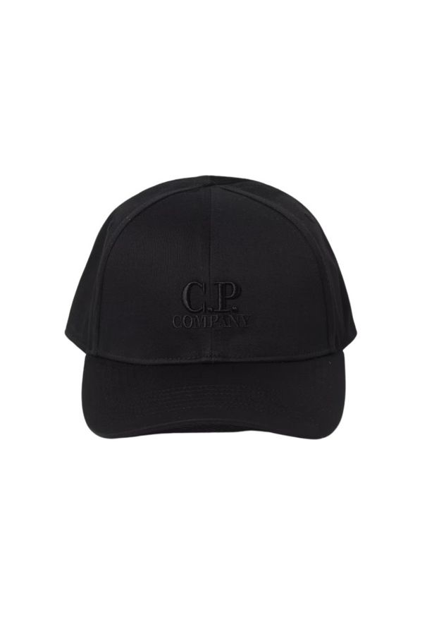 C.P. Company - C.P. COMPANY Czarna męska czapka z daszkiem. Kolor: czarny