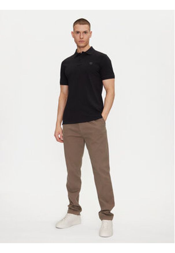 Timberland Polo TB0A6VDP Czarny Regular Fit. Typ kołnierza: polo. Kolor: czarny. Materiał: bawełna
