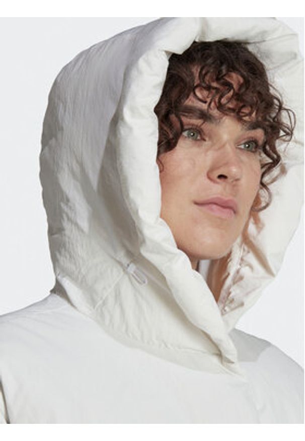 Adidas - adidas Kurtka puchowa Big Baffle Down Coat HN9939 Biały Loose Fit. Kolor: biały. Materiał: syntetyk