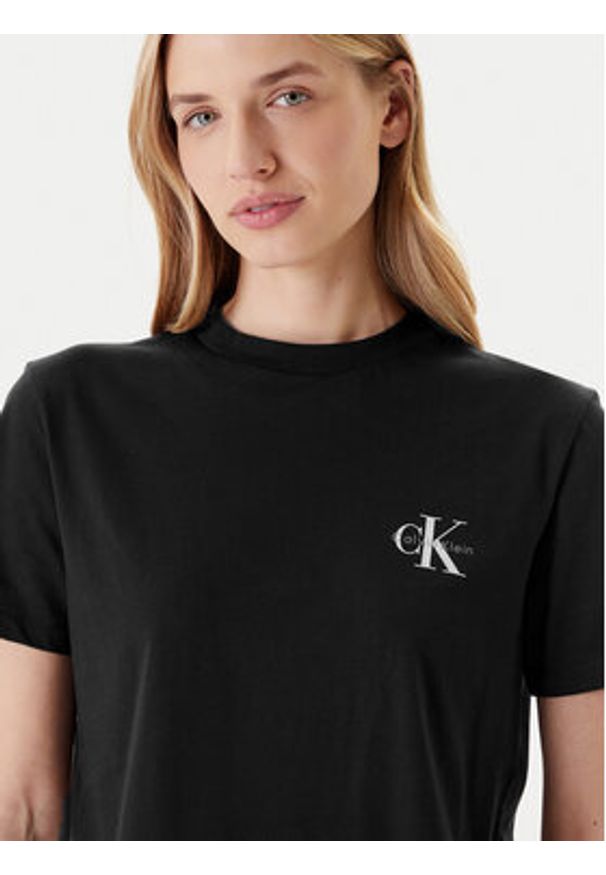 Calvin Klein Jeans Komplet t-shirtów LV047C905G Czarny Regular Fit. Kolor: czarny. Materiał: bawełna