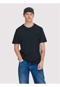 Only & Sons T-Shirt Roy 22022531 Granatowy Regular Fit. Kolor: niebieski. Materiał: bawełna