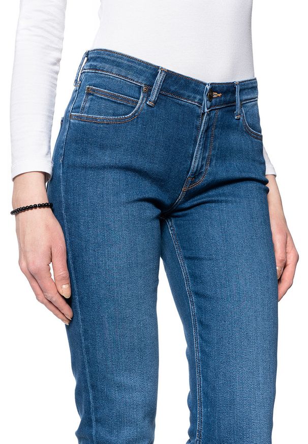 Lee - DAMSKIE SPODIE JEANSOWE LEE MARION STRAIGHT MID WORN IN RAY L301NOWH 112105868