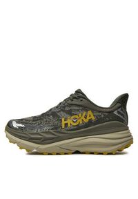 HOKA - Hoka Buty do biegania Stinson 7 1141530 Khaki. Kolor: brązowy. Materiał: materiał #3