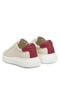Calvin Klein Sneakersy HM0HM01016 Beżowy. Kolor: beżowy. Materiał: skóra #4