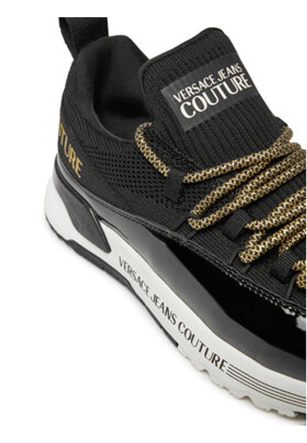 Versace Jeans Couture Sneakersy Dynamic 77VA3SAB Czarny. Kolor: czarny. Materiał: mesh, materiał