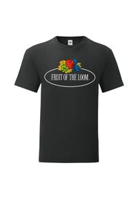 FRUIT OF THE LOOM - Męska Koszulka Z Logo W Stylu Vintage. Kolor: niebieski