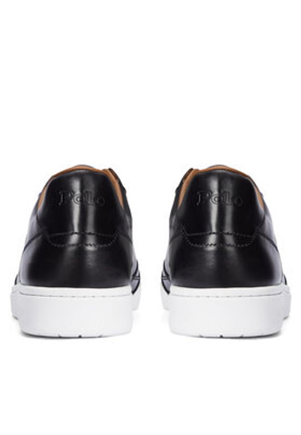 Polo Ralph Lauren Sneakersy 809945156003 Czarny. Kolor: czarny. Materiał: skóra