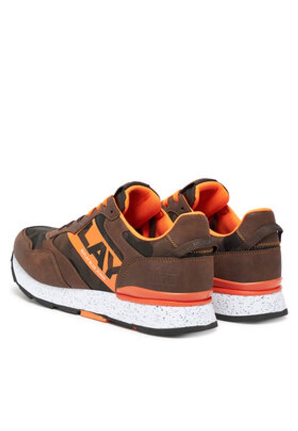 Replay - REPLAY Sneakersy GMS68 .000.C0096T Brązowy. Kolor: brązowy. Materiał: materiał