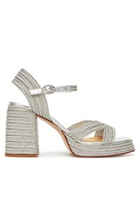 Castañer Espadryle Valle/142 023116 Srebrny. Kolor: srebrny. Materiał: materiał
