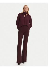Marella Koszula Cabiria 2523116071 Bordowy Regular Fit. Kolor: czerwony. Materiał: acetat #4