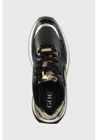GOE sneakersy kolor czarny KK2N4085.BLACK. Nosek buta: okrągły. Zapięcie: sznurówki. Kolor: czarny. Materiał: guma. Obcas: na platformie #2