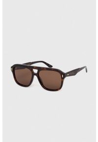 Gucci okulary przeciwsłoneczne męskie kolor brązowy. Kolor: brązowy #2