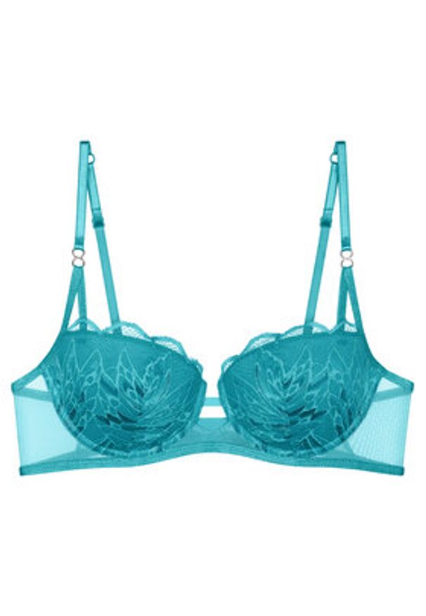 Triumph Biustonosz balkonetka Crazy Stupid Love 10222359 Niebieski. Kolor: niebieski. Materiał: syntetyk