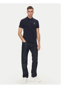 AMI PARIS Polo HPL060.760 Granatowy Regular Fit. Typ kołnierza: polo. Kolor: niebieski. Materiał: bawełna #5
