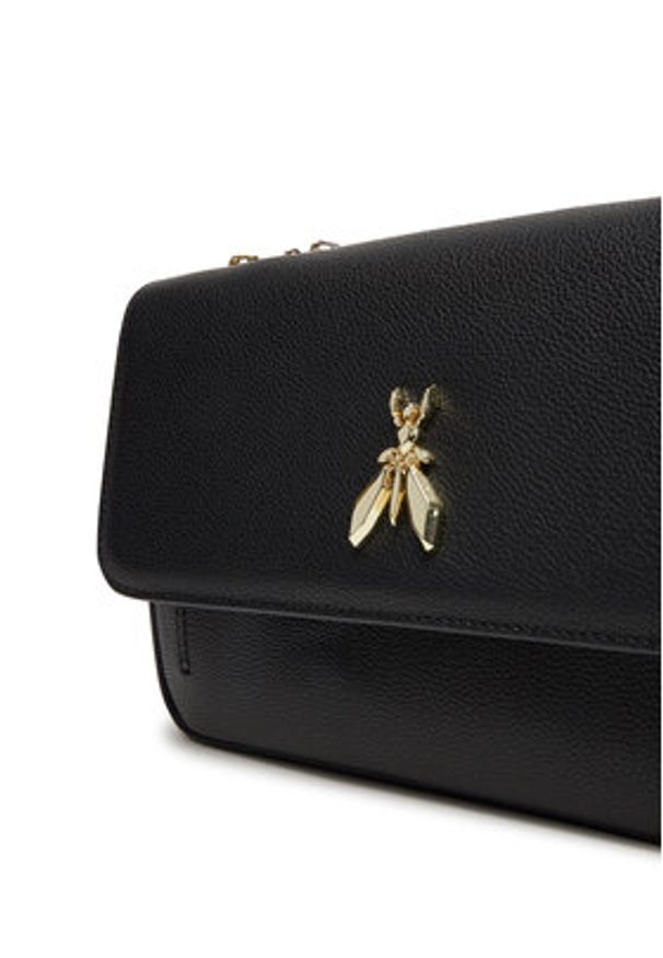 Patrizia Pepe Saszetka 317202 Czarny. Kolor: czarny. Materiał: skórzane