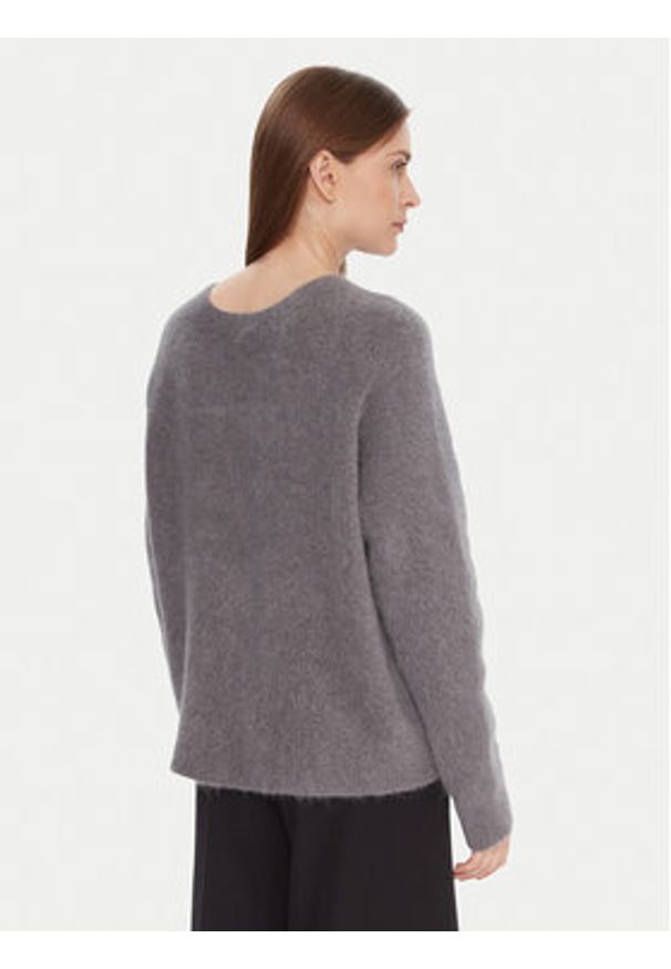 Kontatto Sweter 3M0863C Szary Relaxed Fit. Kolor: szary. Materiał: wełna