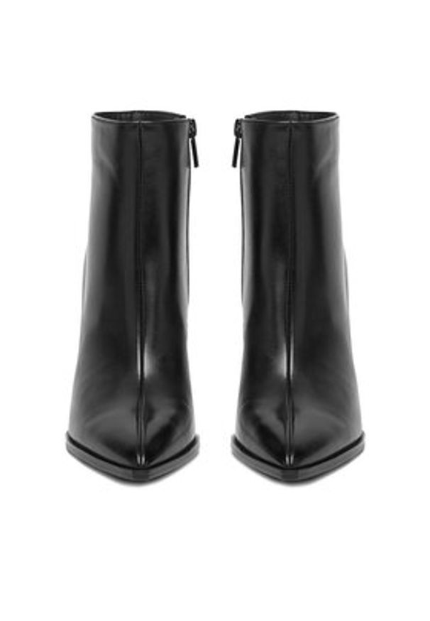 Eva Minge Botki EO-EILEN-E328-70B-Y164 Czarny. Kolor: czarny. Materiał: skóra