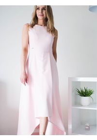 Sukienka Model Jennifer Powder Pink - Jersa. Typ sukienki: proste. Styl: elegancki. Długość: maxi