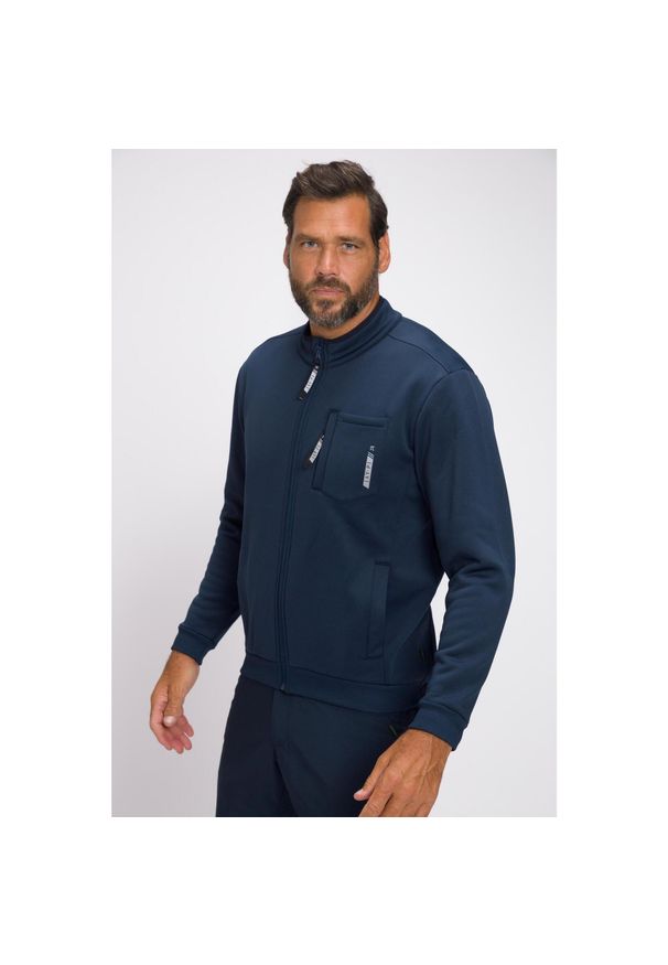 JAY-PI - Męska Kurtka kolarska Softshell FLEXNAMIC® Odzież rowerowa stójka. Typ kołnierza: kołnierzyk stójkowy. Kolekcja: plus size. Kolor: niebieski. Materiał: poliester, materiał, elastan. Sport: kolarstwo