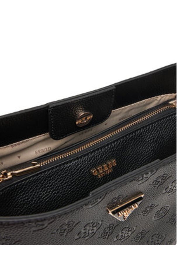 Guess Torebka Cresidia II HWPD98 88040 Czarny. Kolor: czarny. Materiał: skórzane