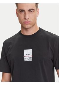 BOSS T-Shirt Photoprint 50545869 Czarny Relaxed Fit. Kolor: czarny. Materiał: bawełna #4