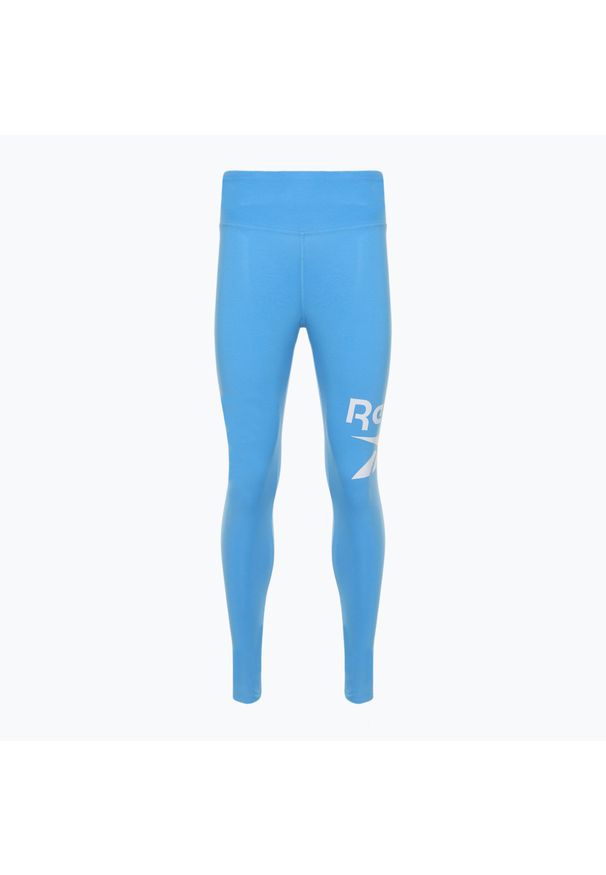 Reebok Fitness - Legginsy Reebok Identity Big Logo Cotton. Kolor: niebieski. Sport: fitness