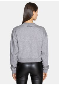 Bluza damska Karl Lagerfeld Crop Sweat W/Logo (216W1811-255). Kolor: szary. Styl: rockowy, klasyczny #3