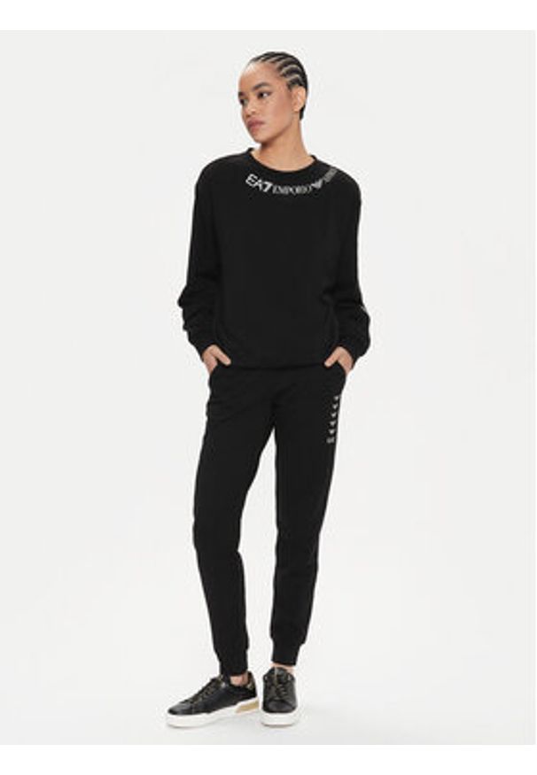 EA7 Emporio Armani Bluza 3DTM02 TJSYZ 0200 Czarny Regular Fit. Kolor: czarny. Materiał: bawełna