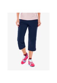 Spodenki turystyczne damskie Mammut Hiking V Capri Pants. Kolor: niebieski. Sport: turystyka piesza