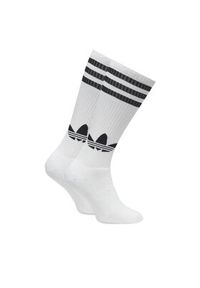 Adidas - adidas Zestaw 2 par wysokich skarpet unisex Knee JC8878 Biały. Kolor: biały. Materiał: bawełna, materiał #4