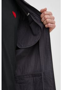 Rains kurtka 18690 Woven Shirt kolor czarny przejściowa. Okazja: na co dzień. Kolor: czarny. Materiał: materiał. Wzór: gładki. Styl: casual #4