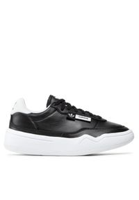 Adidas - adidas Sneakersy Her Court W GW8213 Czarny. Kolor: czarny. Materiał: skóra