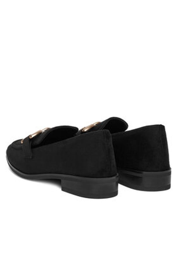 DeeZee Mokasyny RD2 Czarny. Kolor: czarny. Materiał: materiał