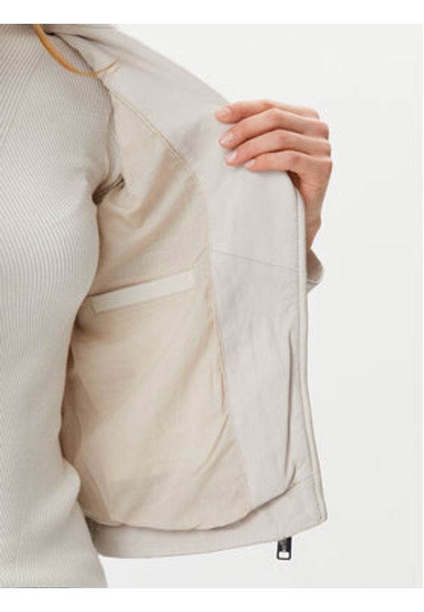 Mustang Kurtka skórzana Softy 310-24-065 Beżowy Regular Fit. Kolor: beżowy. Materiał: skóra