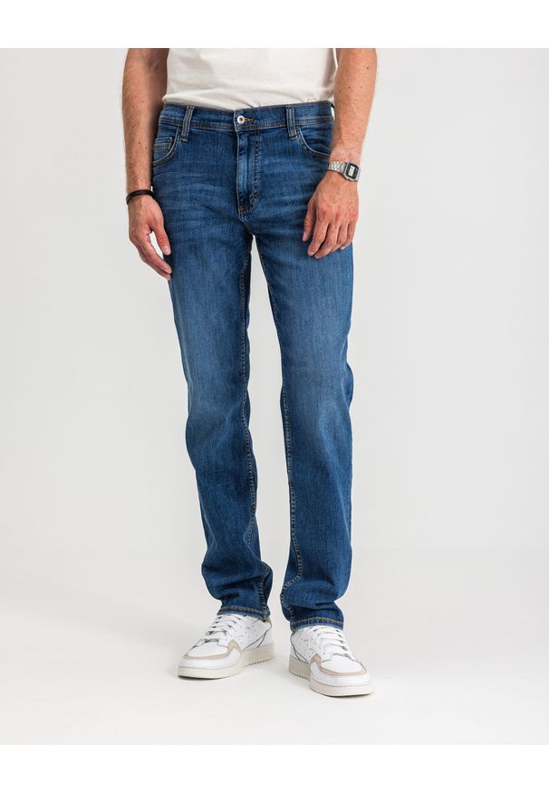 Męskie Spodnie Jeansowe Mustang Style Washington Straight Denim Blue 1017119 5000 782