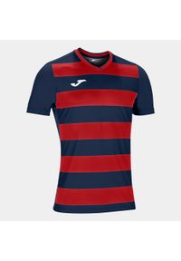 Koszulka do piłki nożnej dla chłopców Joma Europa IV. Kolor: czerwony, wielokolorowy, niebieski