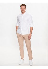 Calvin Klein Koszula K10K111621 Biały Slim Fit. Kolor: biały. Materiał: bawełna #4