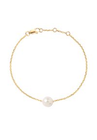 JUMEIRAH BY IZABELLA BUDRYN - Złota bransoletka z perłą Australian. Materiał: złote. Kolor: biały. Kamień szlachetny: perła
