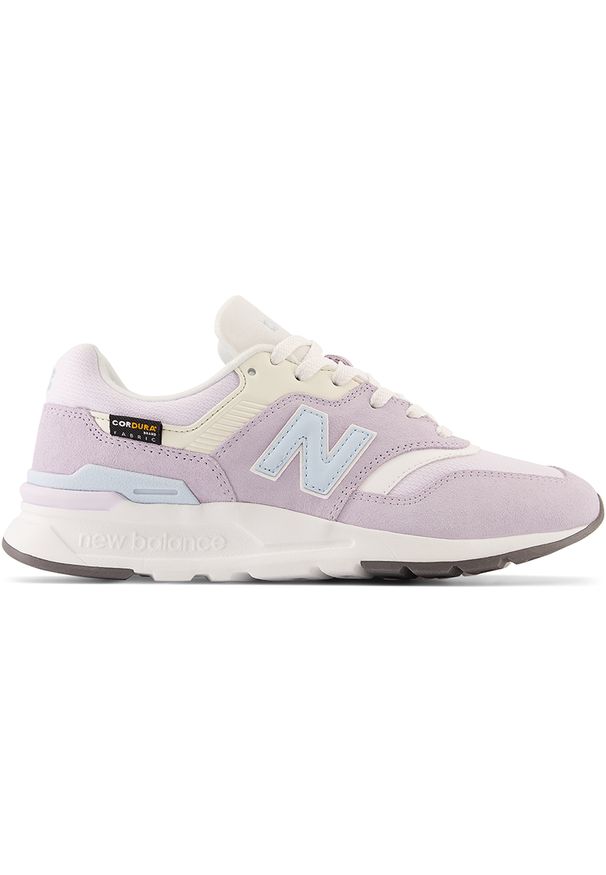 Buty damskie New Balance CW997HSE – fioletowe. Okazja: na co dzień. Kolor: fioletowy. Materiał: materiał, syntetyk, skóra, guma. Szerokość cholewki: normalna. Wzór: nadruk