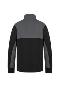 FINDEN & HALES - Męska Bluza Dresowa Z Zamkiem Błyskawicznym W Bloku Kolorystycznym. Kolor: czarny, szary, wielokolorowy. Materiał: dresówka